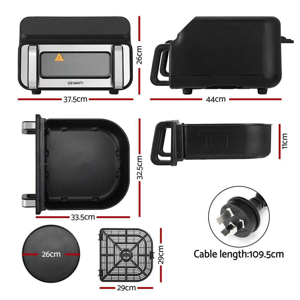 Air Fryer 10L LCD Kitchen Oven - Appliances