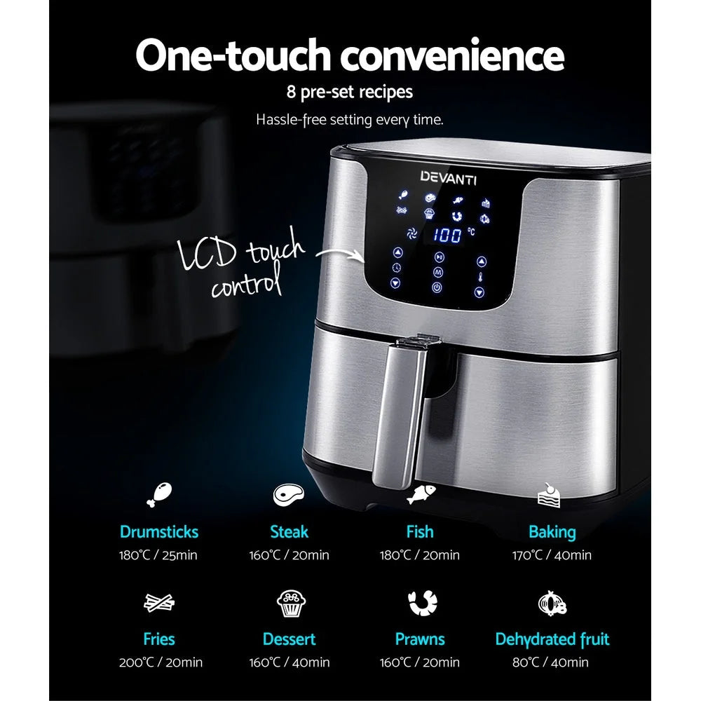 Air Fryer 7L LCD Fryers Oil Free Oven Airfryer Kitchen