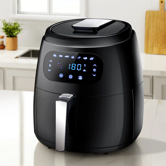 Air Fryer 8.5 L LCD Digital Oil‑Free with Accessories Rack