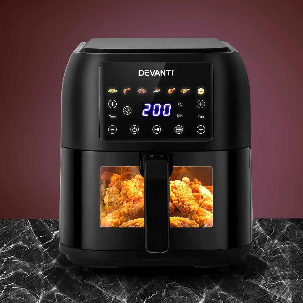 Air Fryer 8L LCD devanti fryers