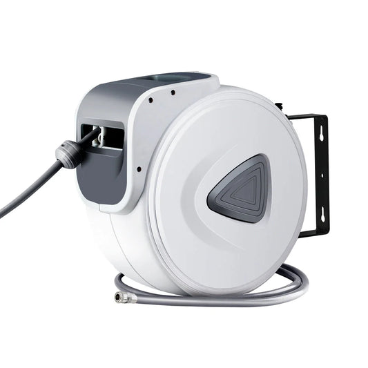 Air Hose Reel 10M Retractable Rewind Swivel Wall Mount