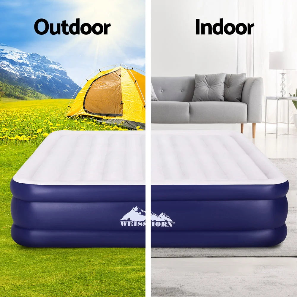 Air Mattress King Inflatable Bed Air Bed - 51cm - Outdoor