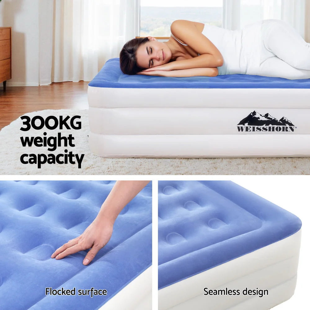 Air Mattress Queen Inflatable Bed 46CM - Cube Air Bed