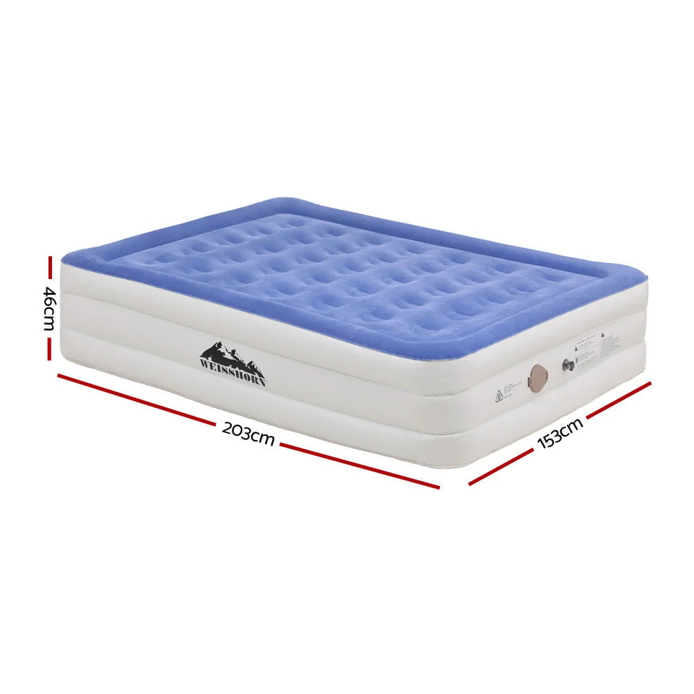 Air Mattress Queen Inflatable Bed 46CM - Cube Air Bed