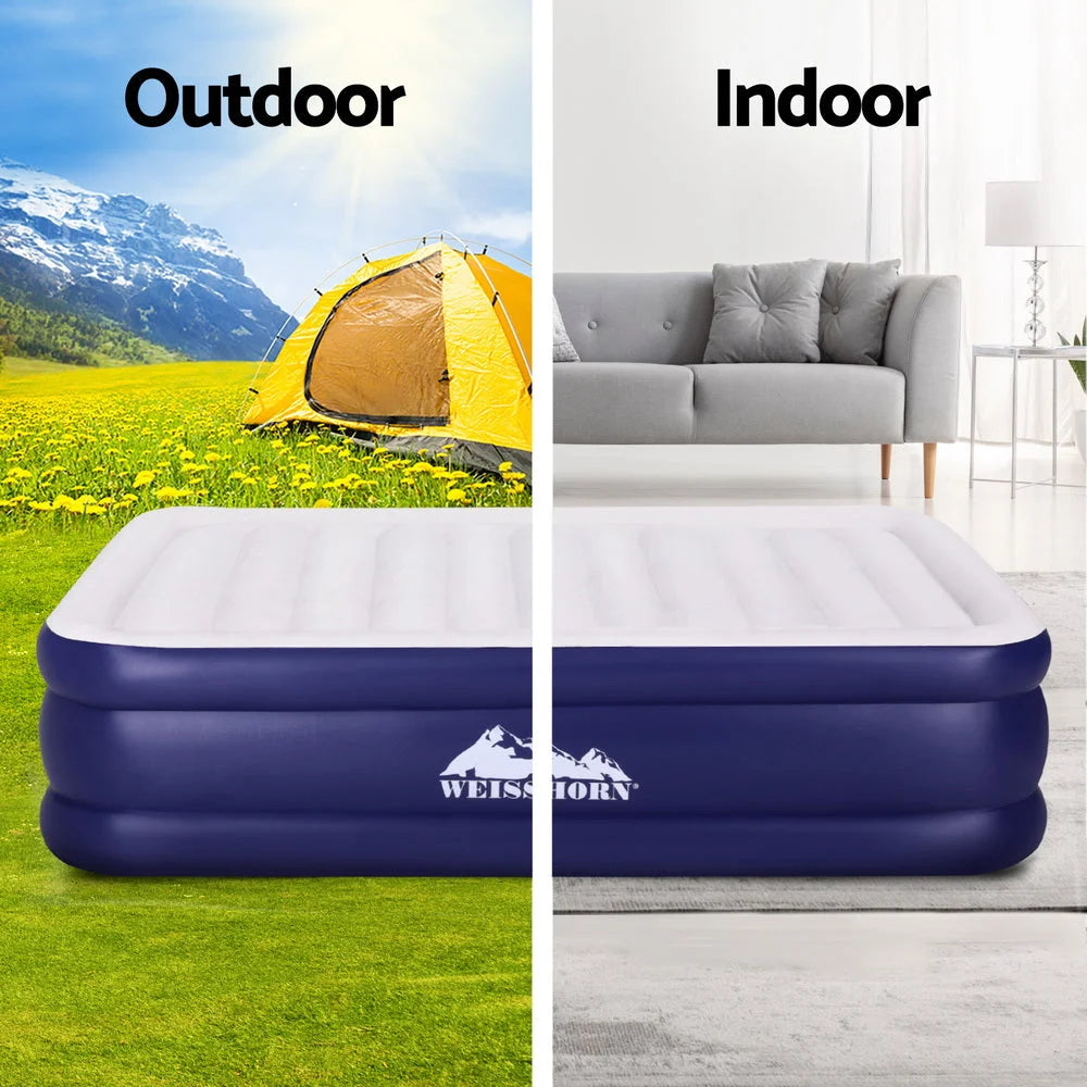 Air Mattress Queen Inflatable Bed Air Bed - 51cm - Outdoor