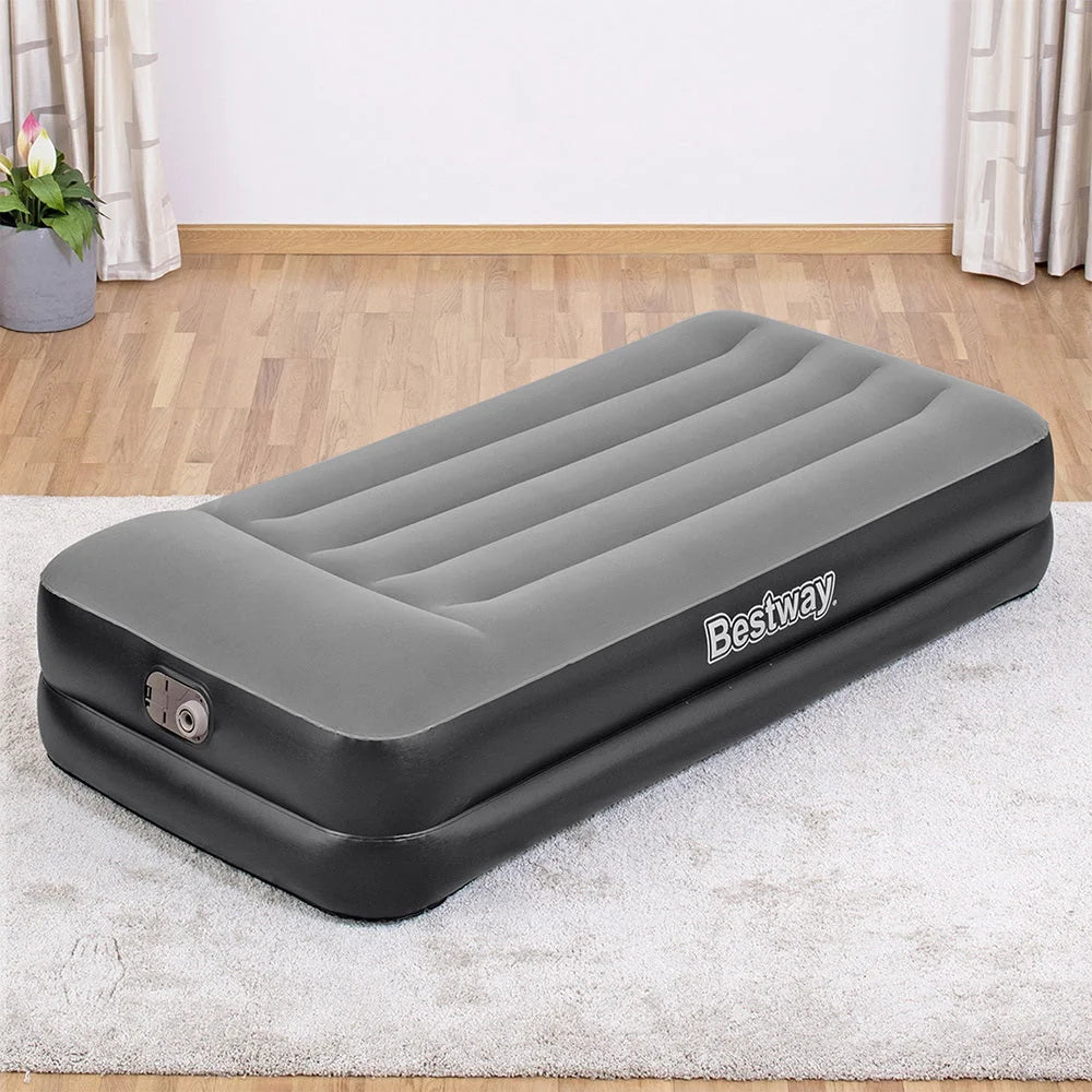 Air Mattress Single Inflatable Bed 46cm Airbed - Black