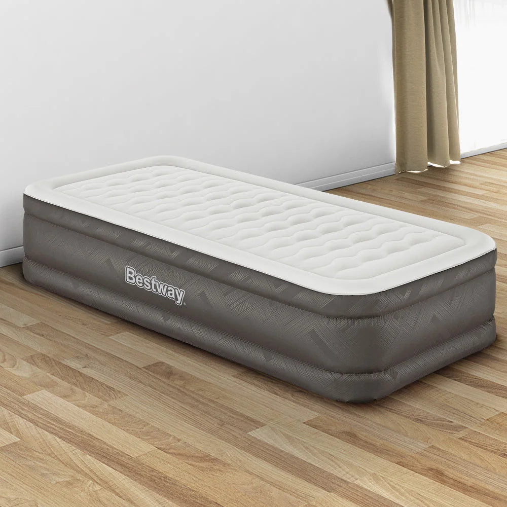 Air Mattress Single Inflatable Bed 46cm Airbed grey 640