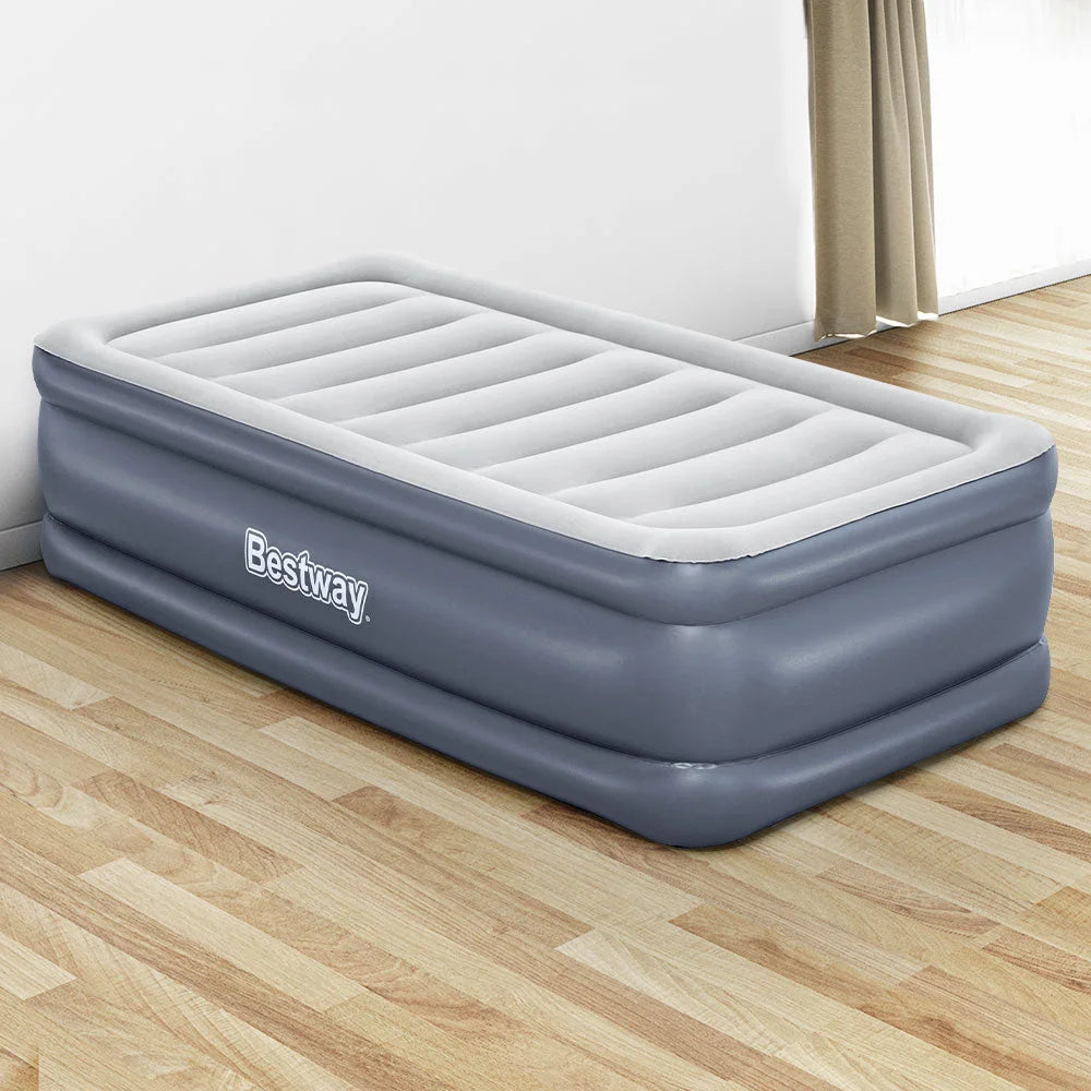 Air Mattress Single Inflatable Bed 51CM Camping Home Outdoor