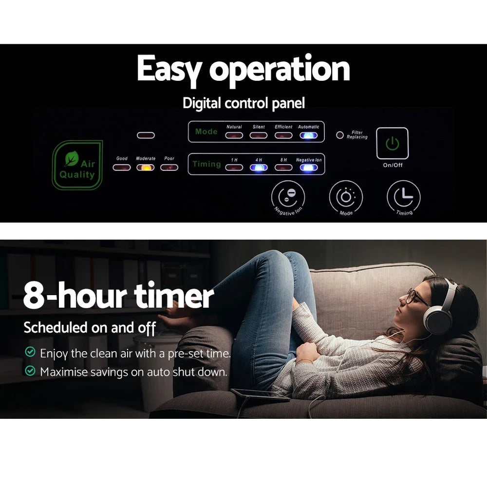 Air Purifier HEPA Filter Purifiers Home Freshener Carbon