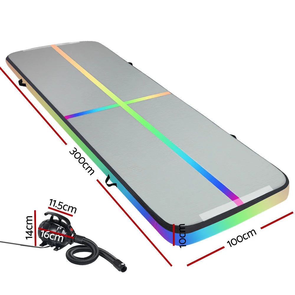 Air Track Gymnastics Tumbling Exercise Mat 3M Inflatable