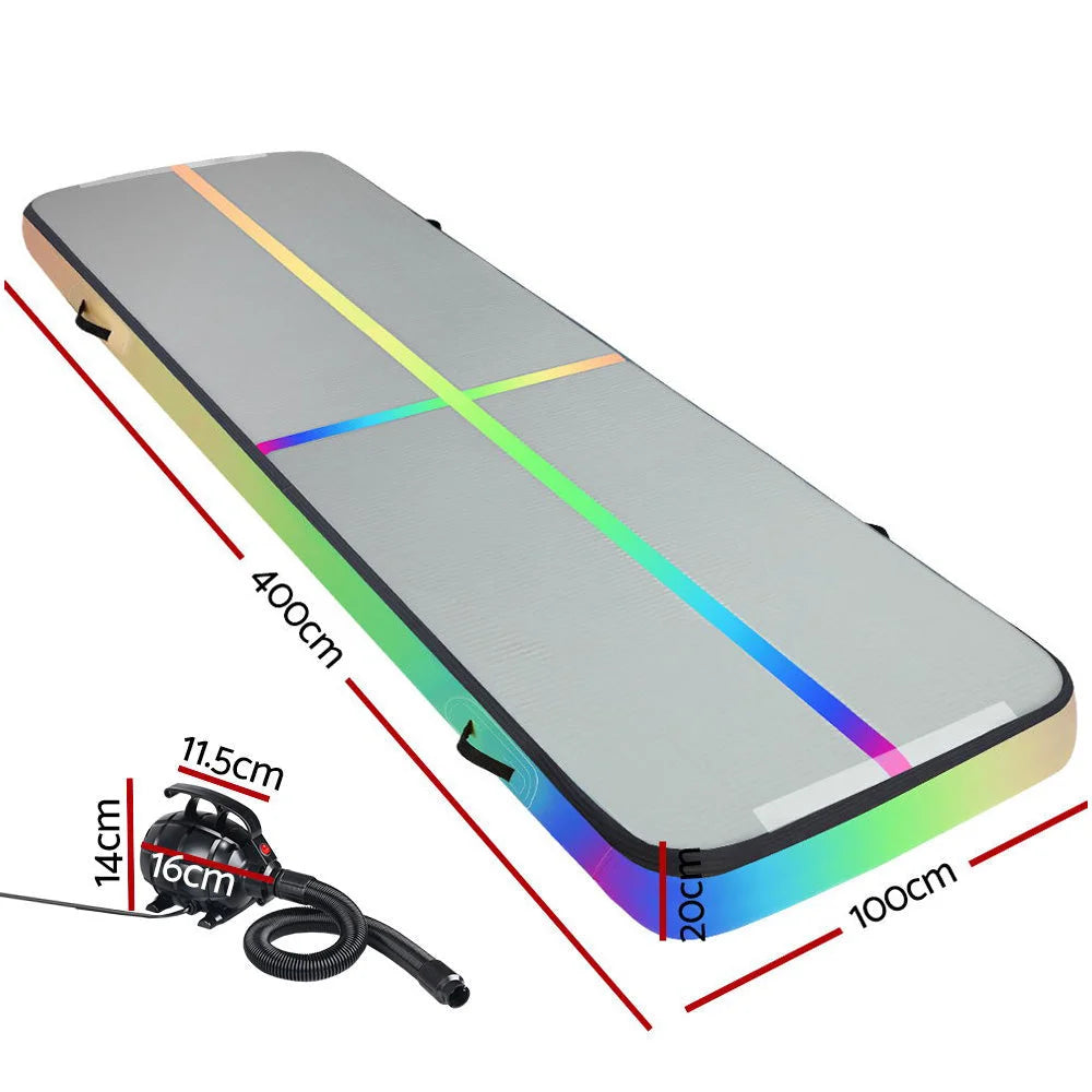 Air Track Gymnastics Tumbling Exercise Mat 4M Inflatable