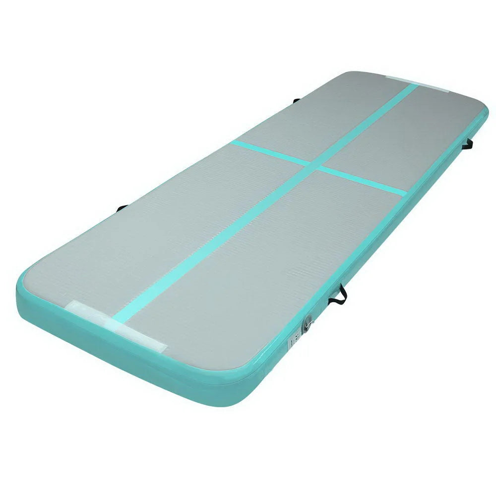 Air Track Mat 3m x 1m Gymnastic Tumbling Mint Green
