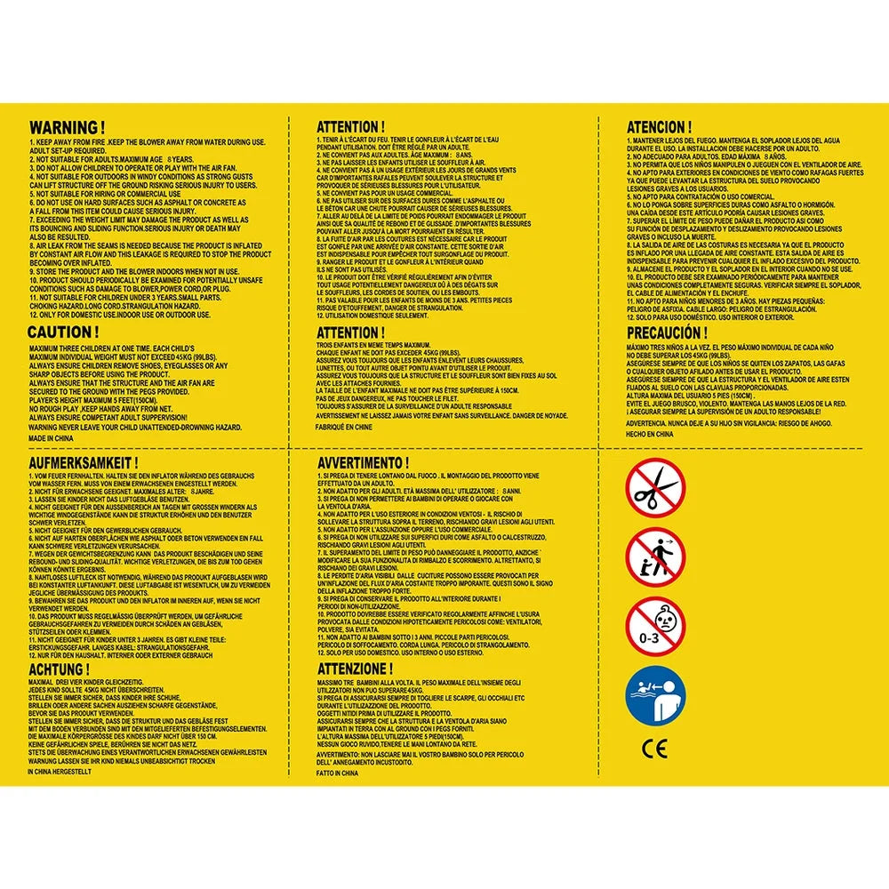 AirMyFun Inflatable Water Slide Kids Jumping Castle