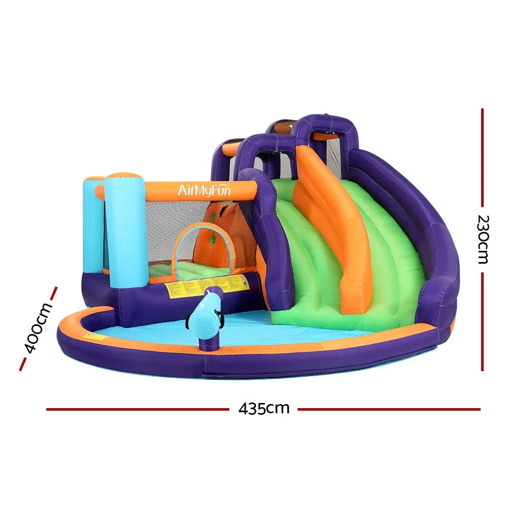 AirMyFun Inflatable Water Slide Kids Jumping Trampoline