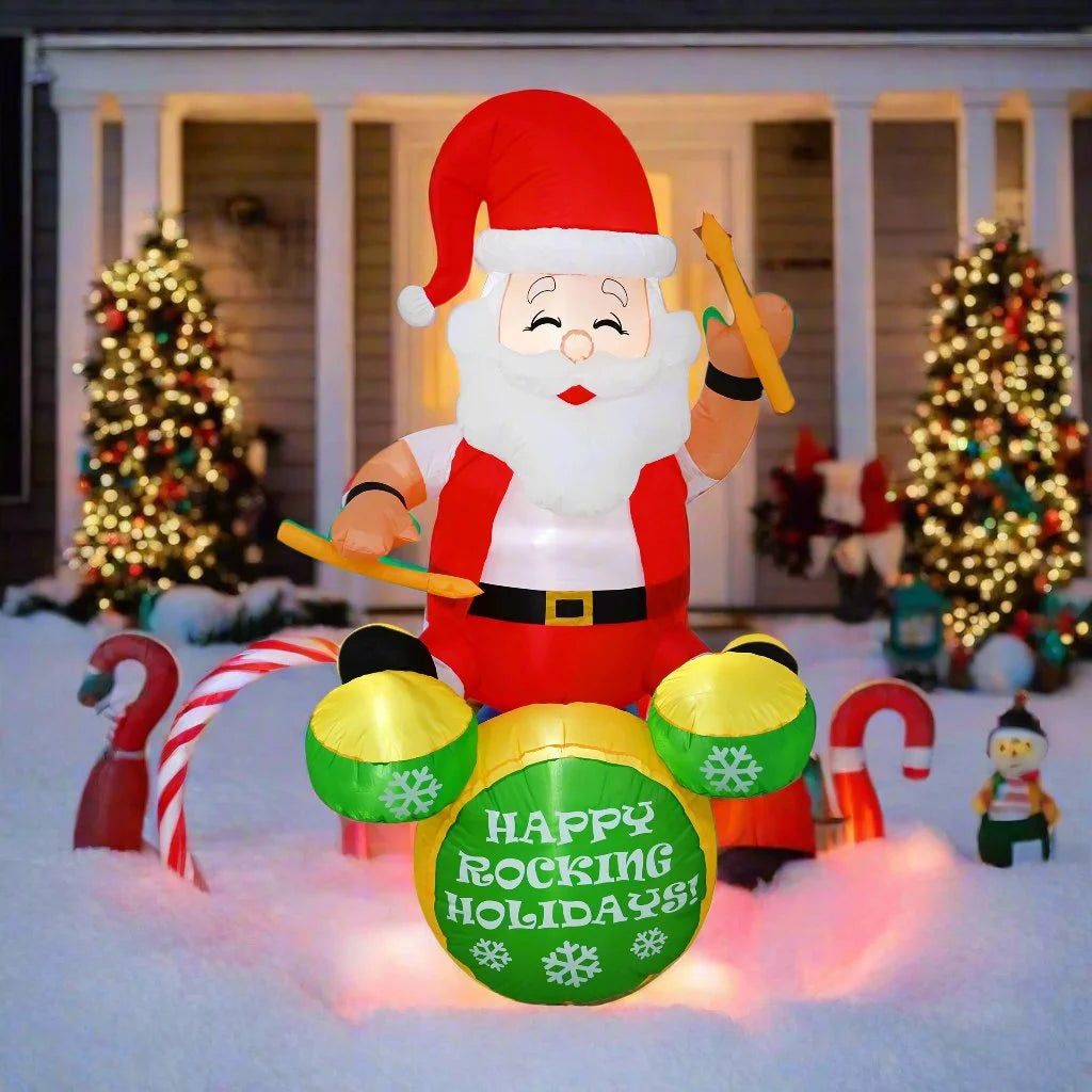 Airpower Christmas Rocker 180cm Santa - Occasions >