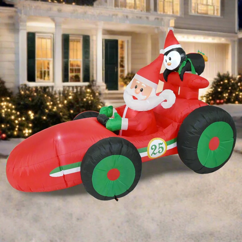 Airpower Santa Race Car 225cm - Occasions > Christmas >