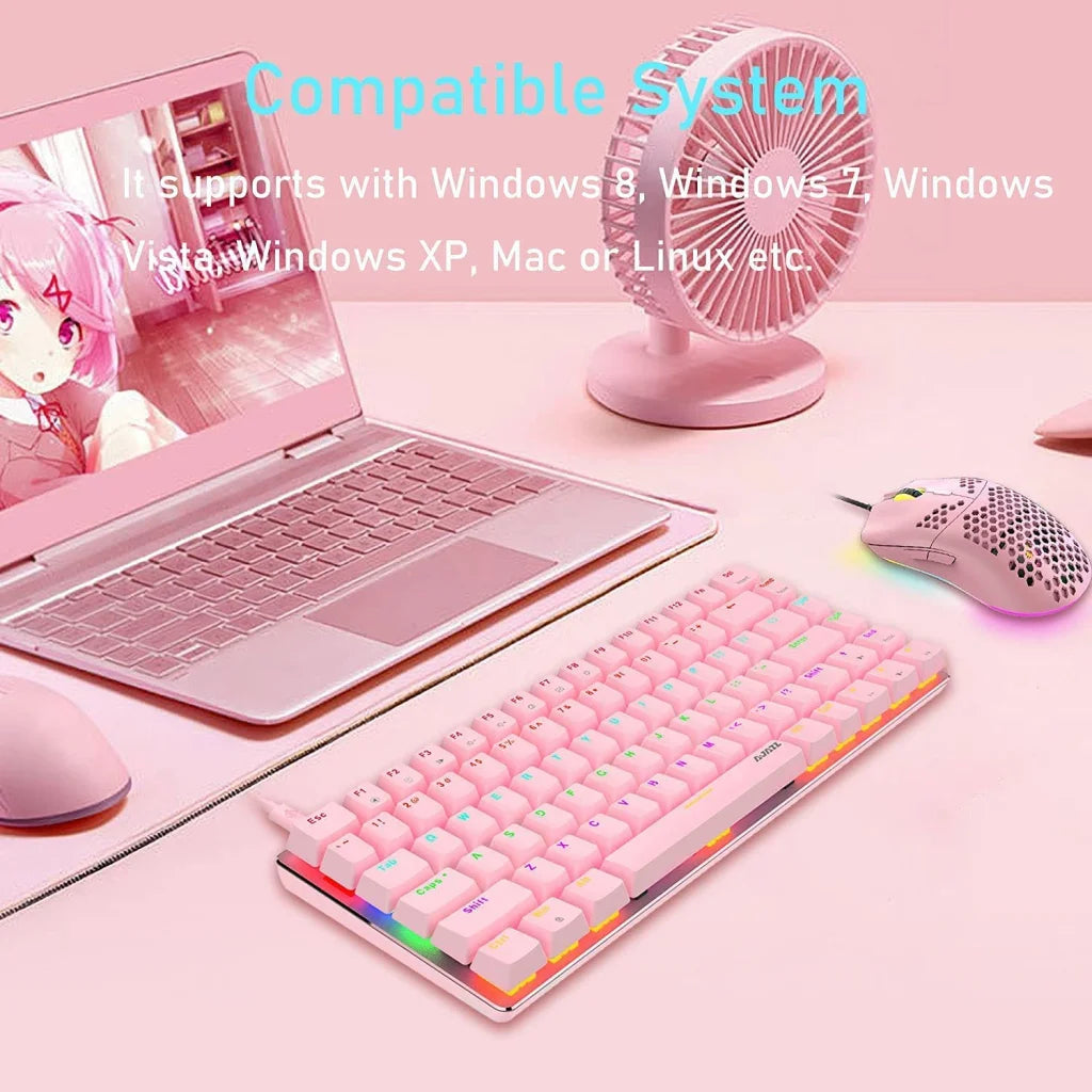 82 keys Compact Gaming Mechanical Keyboard