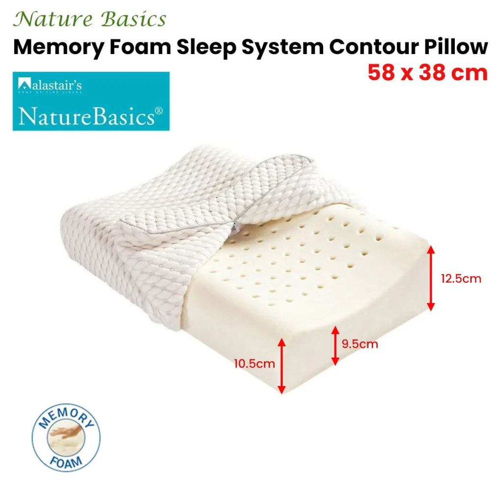 Alastairs Nature Basics Memory Foam Contour Standard Pillow 38