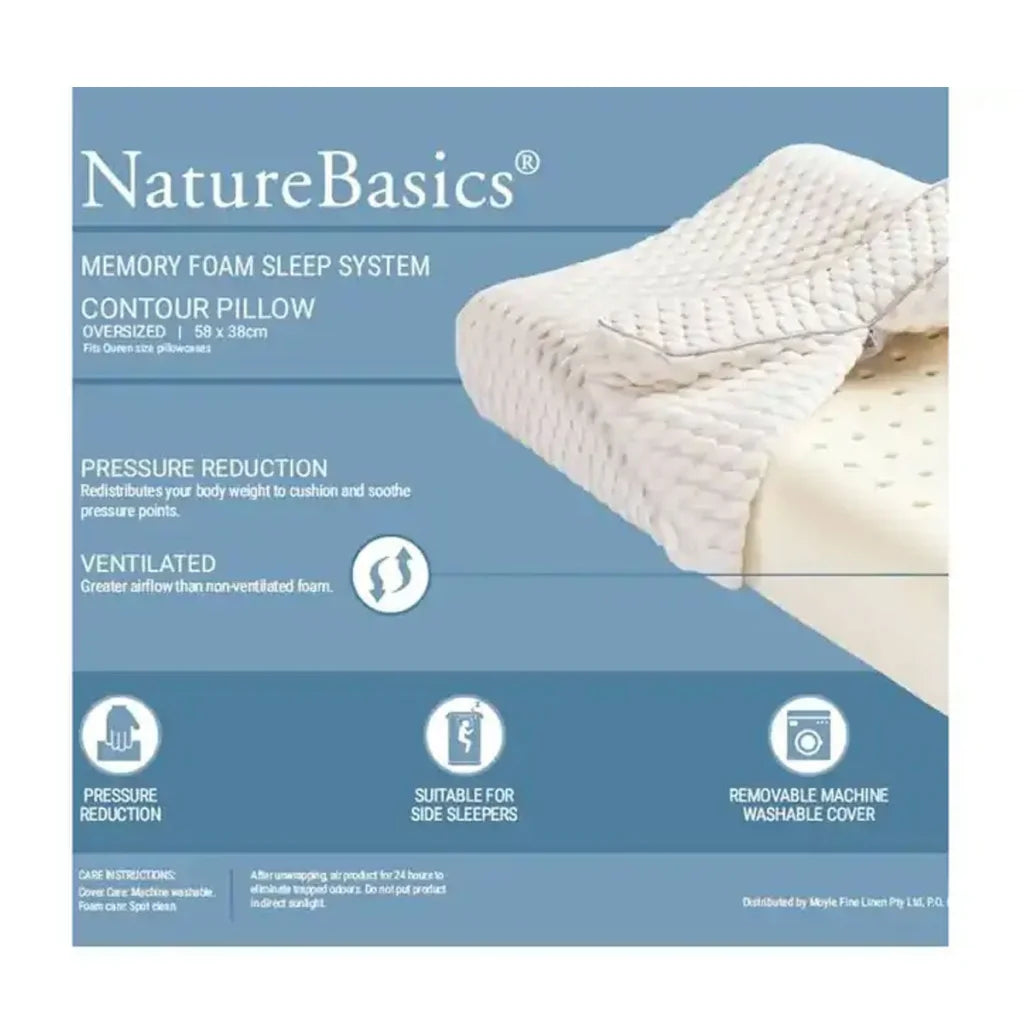 Alastairs Nature Basics Memory Foam Contour Standard Pillow