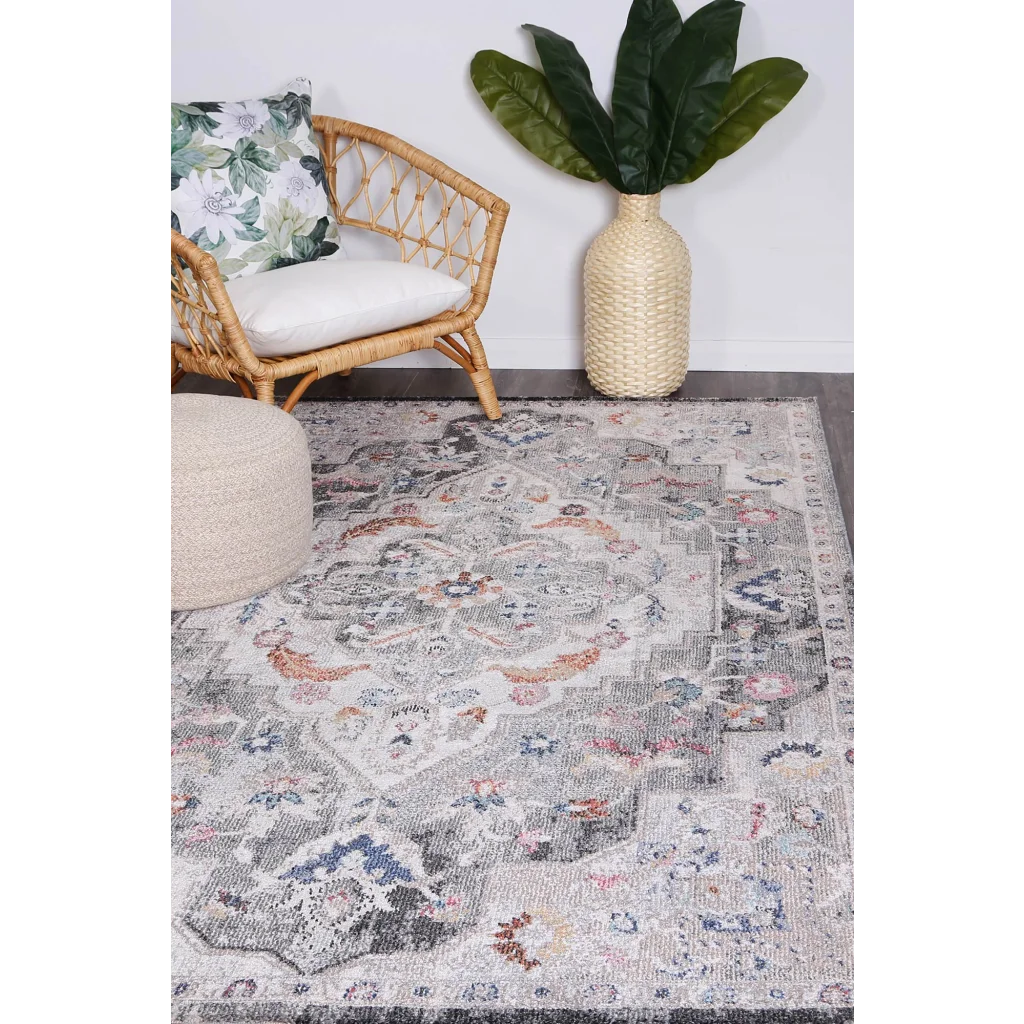 Alexander Transitional Grey Rug - 160x230 - Home & Garden