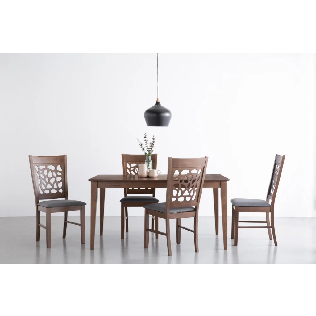 ALLEGRO Dining Table + 6x ASBEL Dining Chair - 7 Piece