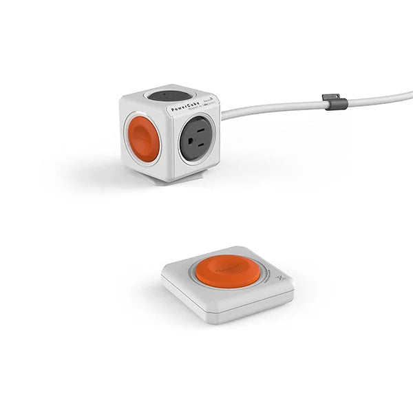 Allocacoc PowerCube Extended Remote 4-Outlets + Remote