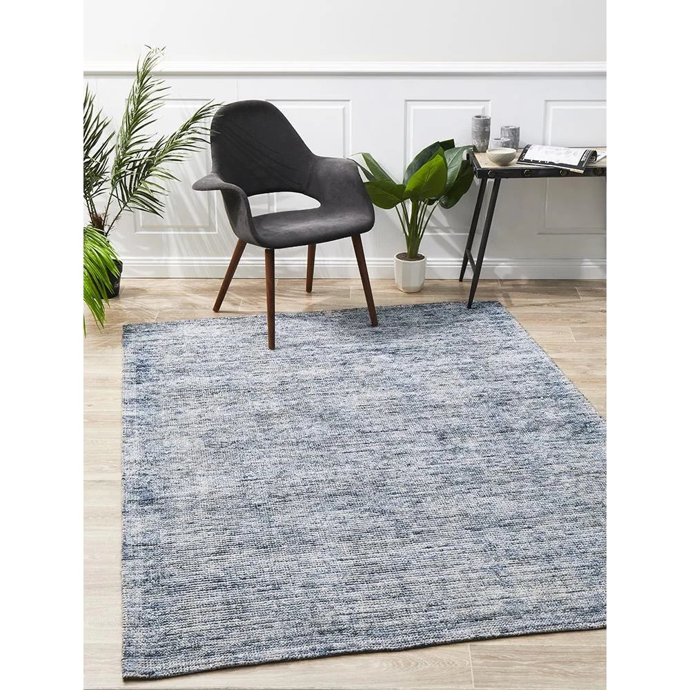 Allure Indigo Cotton Rayon Rug by Rug Culture - 225X155CM – Home My Garden