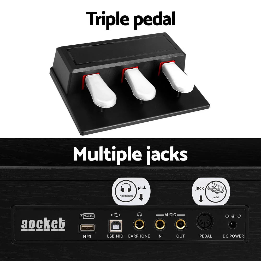 Piano Keyboard Electronic W Stand Alpha Keys Digital