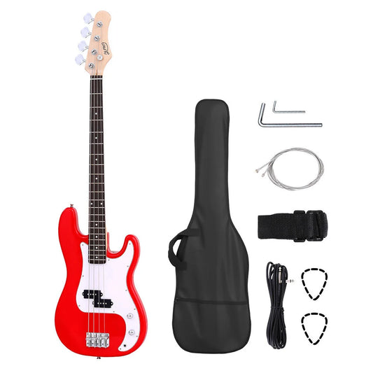 Alpha Electric Guitar Bass 47 Inch Red - Audio & Video >