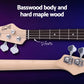 Alpha Electric Guitar Bass 47 Inch Red - Audio & Video >