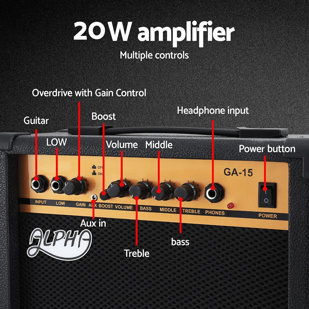 20w alpha electric guitar for household use