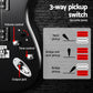 Alpha electric guitar with music string instrument 20w amplifier