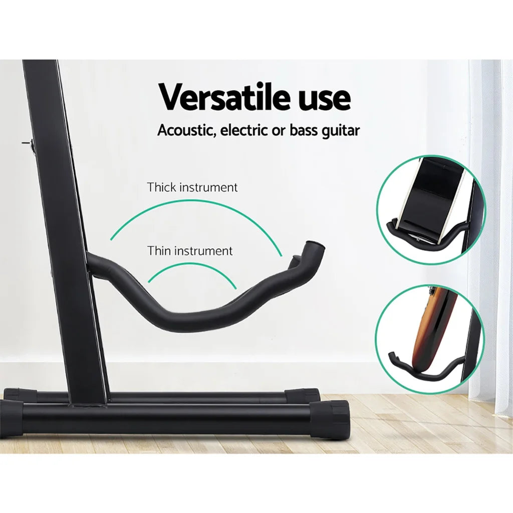 ALPHA Folding Acoustic Guitar Stand Bass Floor Rack Holder