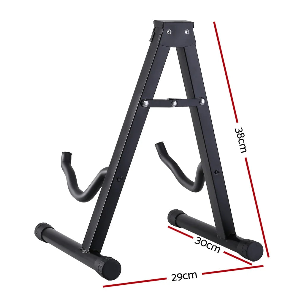 ALPHA Folding Acoustic Guitar Stand Bass Floor Rack Holder