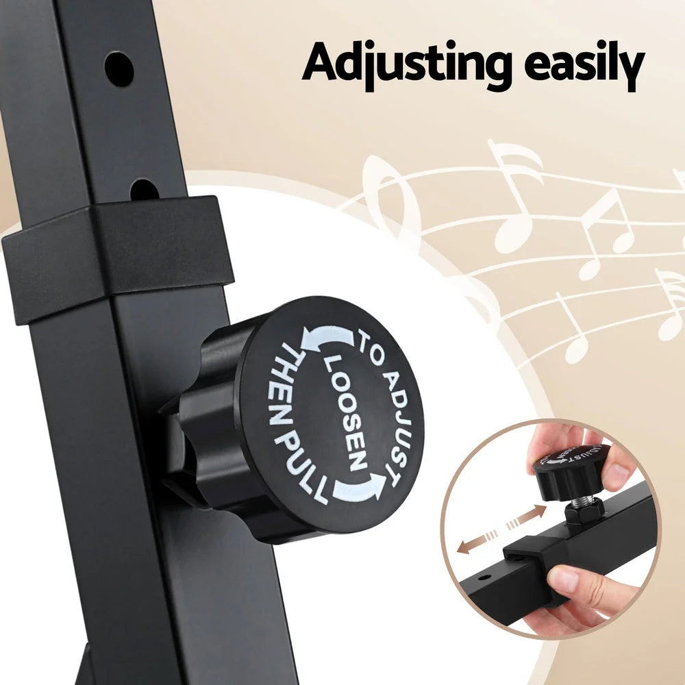 Alpha Heavy Duty Adjustable Piano Stand with Lockable
