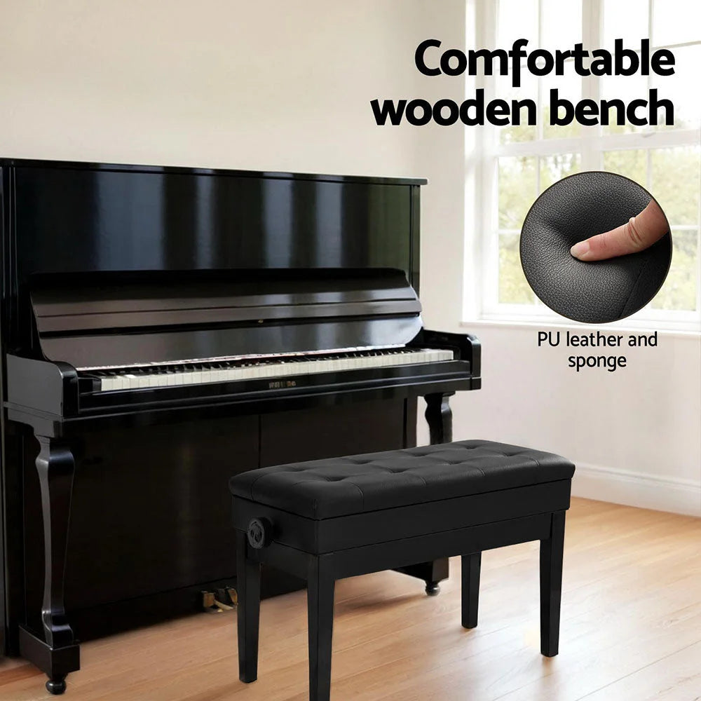 Bar stool with alpha piano bench