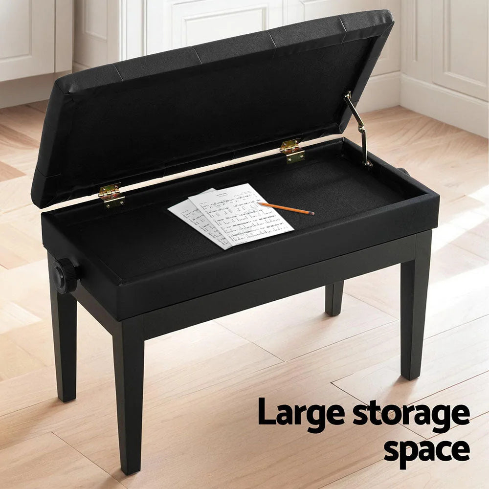 Alpha piano bench with boxed accessories and matching pieces