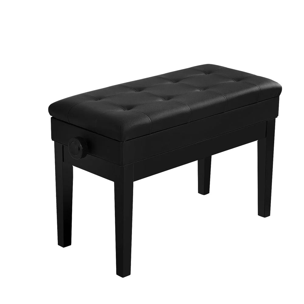 Bar stool with alpha piano bench adjustable