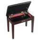 Alpha Piano Bench Stool with Storage