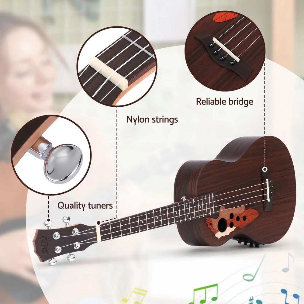 Alpha Ukulele 30 Inch with EQ 18 Frets - Audio & Video >