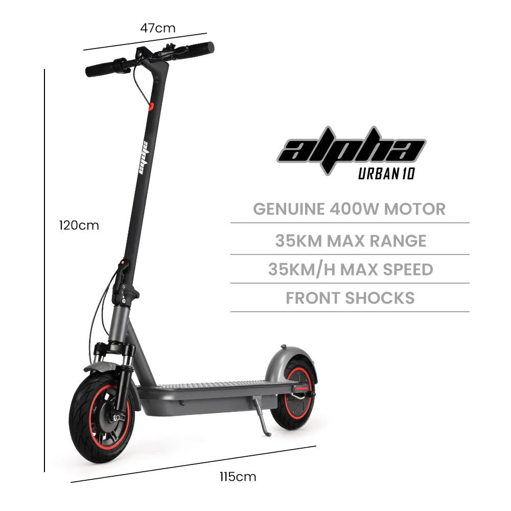 ALPHA Urban 10 Electric Scooter 35km/h Suspension 35km