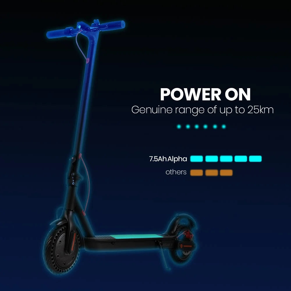 ALPHA Urban 8 Electric Scooter Suspension 25km Range