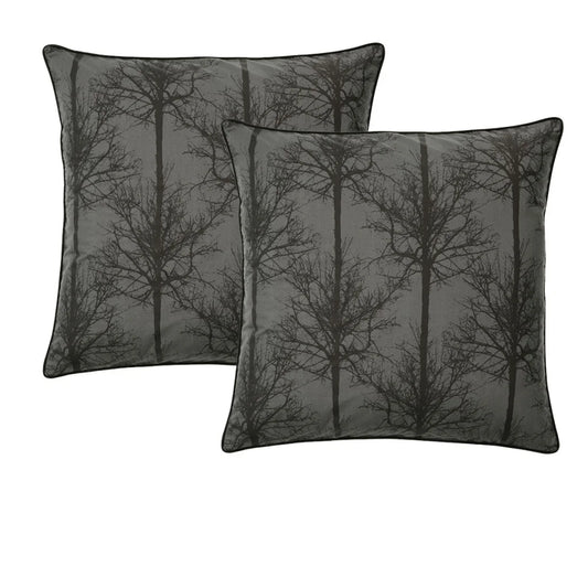Alpine Stag Taupe European Pillowcases - Pair - Home &