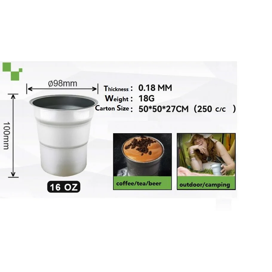 Aluminium Coffee/Beer Cup - Home & Garden