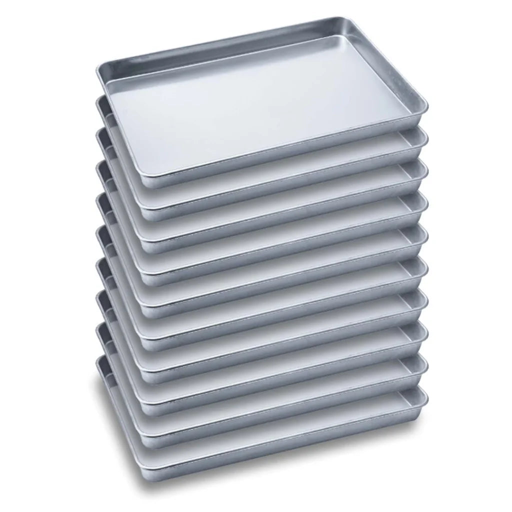 Aluminium Oven Baking Pan 10X Cooking Tray for Baker Gastronorm 60405cm - Premium
