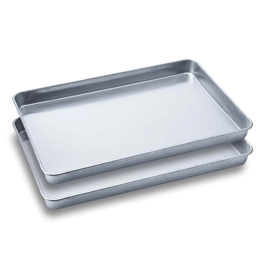 Aluminium Oven Baking Pan 2X Cooking Tray for Baker Gastronorm 60405cm - Premium