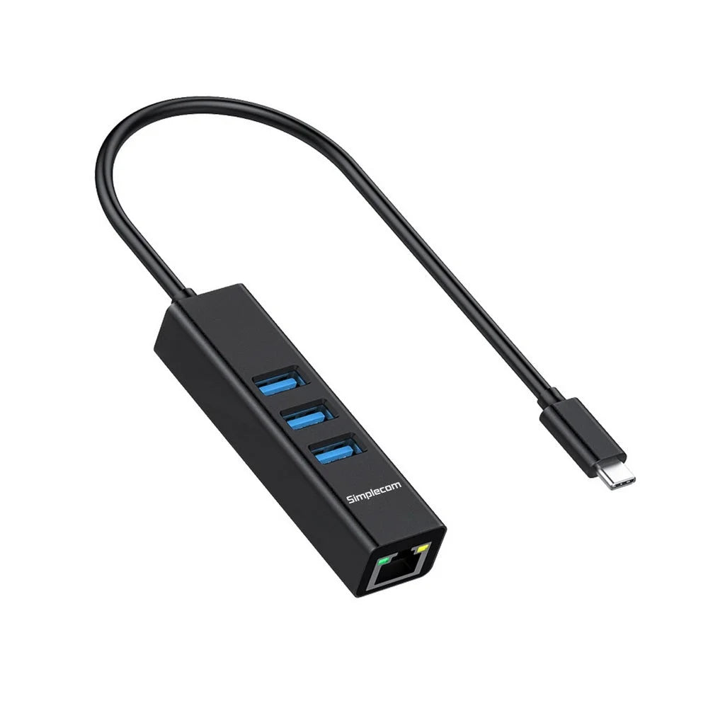 Aluminium USB-C Hub 3 Port with Gigabit Ethernet Adapter