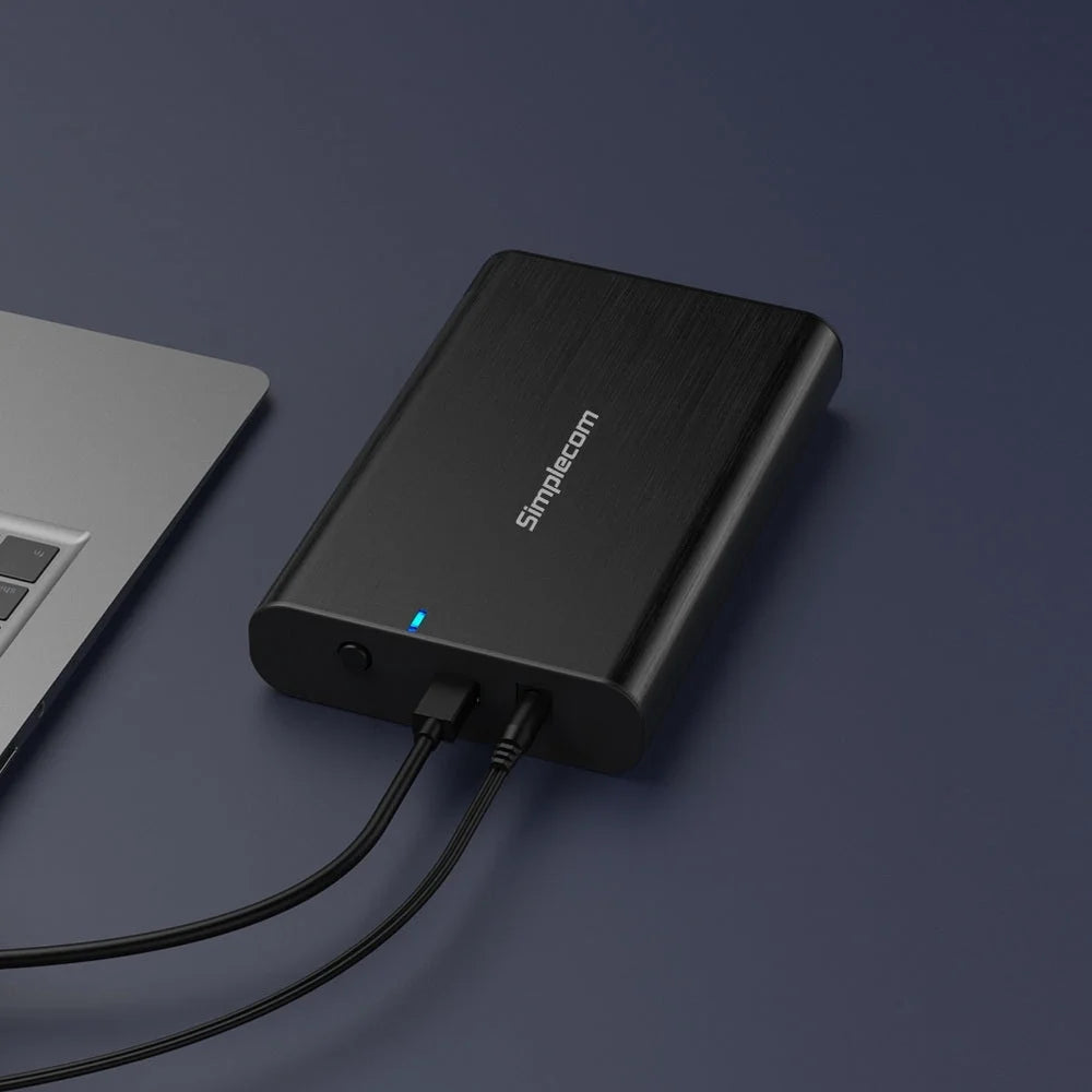 Aluminum 3.5’’ SATA to USB-C External Hard Drive Enclosure