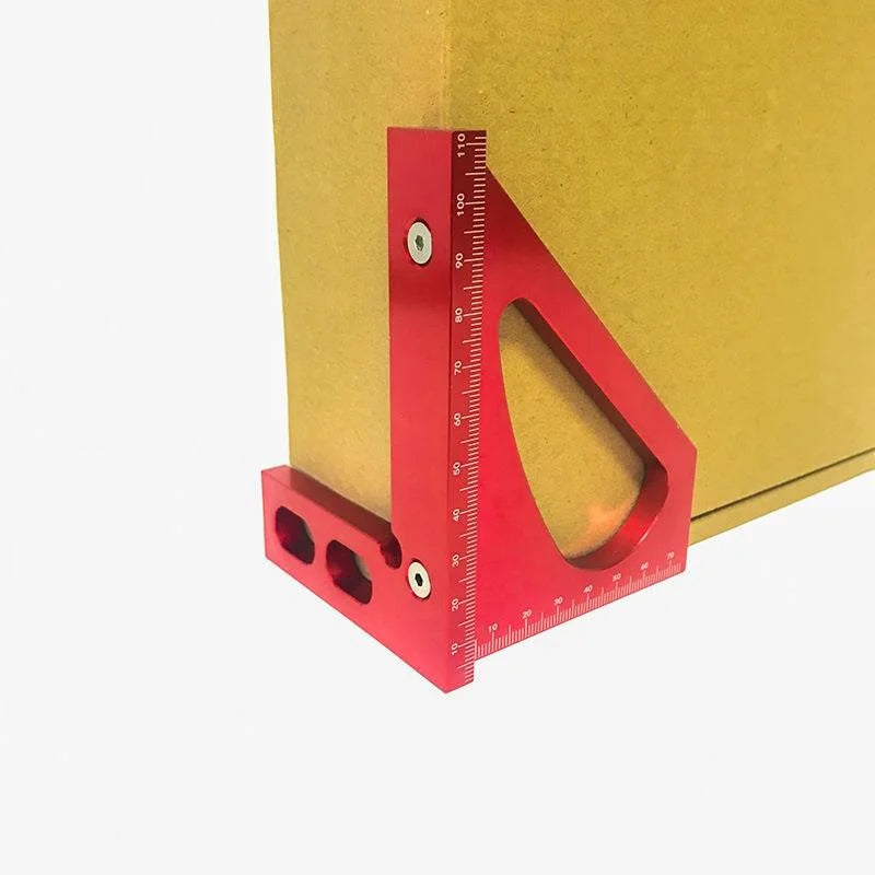 Aluminum Alloy 90 Degree Square Multi-function Ruler