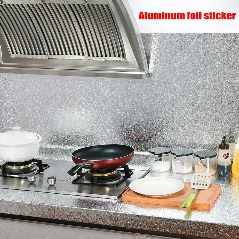 Aluminum Foil Sticker Self-Adhesive Oil-Proof Waterproof